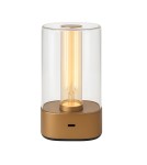 Abigali Lampa stołowa Tuso 3W USB-C ładowalna nowoczesna złoty