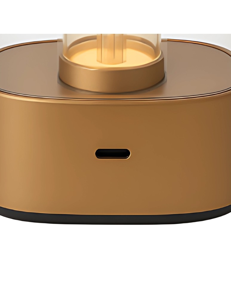 Abigali Lampa stołowa Tuso 3W USB-C ładowalna nowoczesna złoty