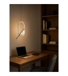 Product categories - Abigali Bird 18W oval pendant lamp with bird modern gold - product 2