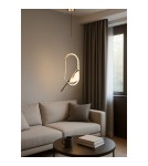 Product categories - Abigali Bird 18W oval pendant lamp with bird modern gold - product 3