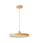Product categories - Abigali Woody 18W wooden round pendant lamp - product 1
