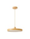 Abigali Woody 18W wooden round pendant lamp
