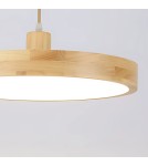 Abigali Lampa wisząca Woody 18W drewniana okrągła