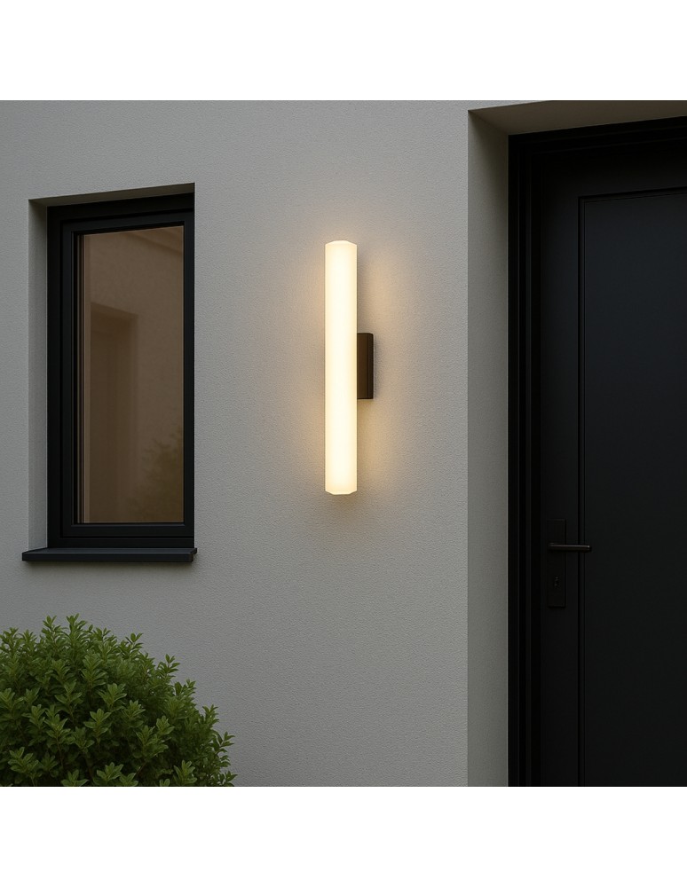 Outdoor wall lamps - Abigali Outdoor wall lamp Hoff 12W 40cm modern black - product kolory-swiatla.pl 5