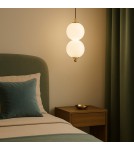 Abigali Lampa wisząca Pontti2 6W złoty/mleczne kule