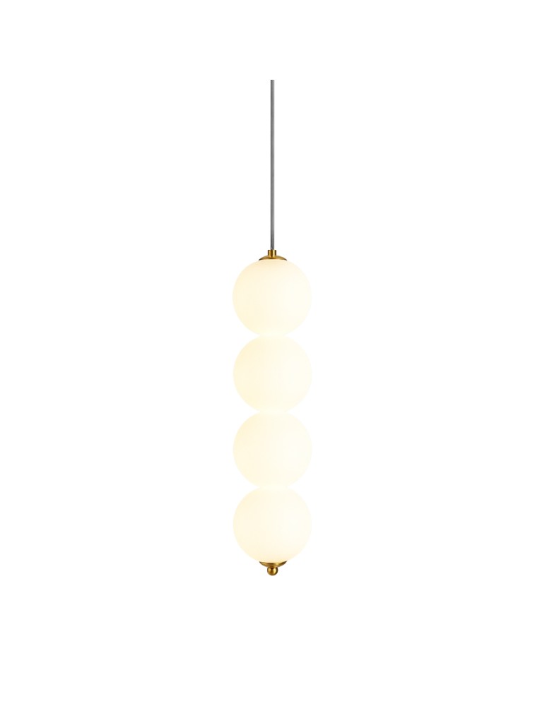 Product categories - Abigali Pontti4 12W gold/milk spheres pendant lamp - product kolory-swiatla.pl 1