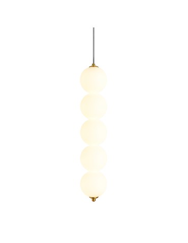 Abigali Pontti5 15W gold/milk spheres pendant lamp