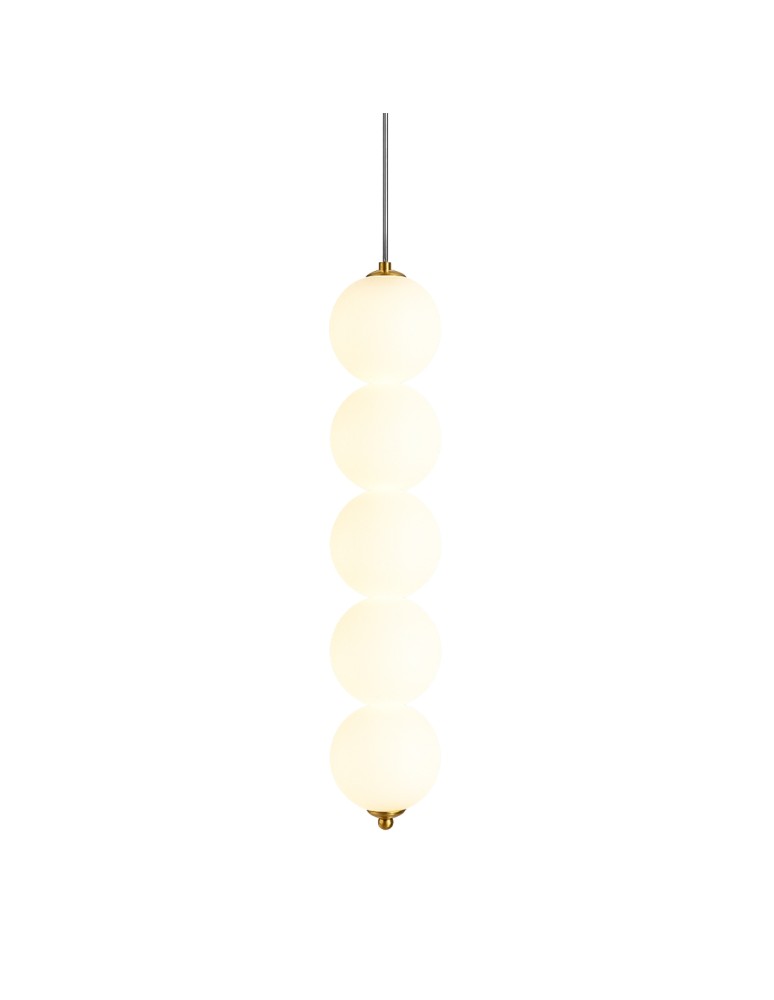 Product categories - Abigali Pontti5 15W gold/milk spheres pendant lamp - product kolory-swiatla.pl 1