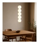 Abigali Lampa wisząca Pontti5 15W złoty/mleczne kule