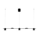 Pendant lamps over the island - Abigali Glichio 35W 120cm linear pendant lamp modern black - product 1