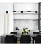 Abigali Lampa wisząca Glichio 35W 120cm liniowa nowoczesna czarna