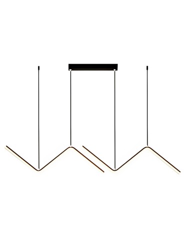 Abigali MontBlanc 26W linear pendant lamp 90cm modern black