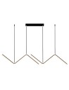 Abigali MontBlanc 26W linear pendant lamp 90cm modern black