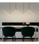 Product categories - Abigali MontBlanc 26W linear pendant lamp 90cm modern black - product 2