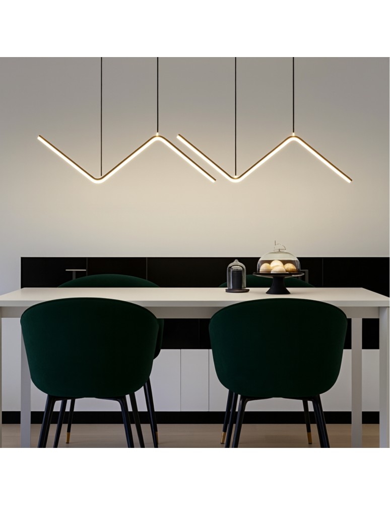 Product categories - Abigali MontBlanc 26W linear pendant lamp 90cm modern black - product kolory-swiatla.pl 2