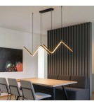 Product categories - Abigali MontBlanc 26W linear pendant lamp 90cm modern black - product 5