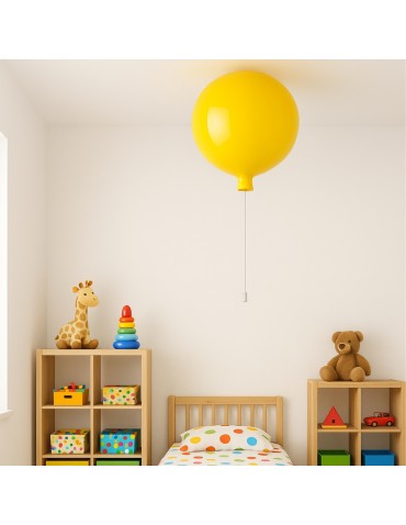 Abigali Lampa wisząca Baloon E27 do pokoju dziecięcego 20cm żółty - produkt 2