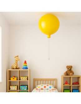 Abigali Lampa wisząca Baloon E27 do pokoju dziecięcego 20cm żółty - produkt 2