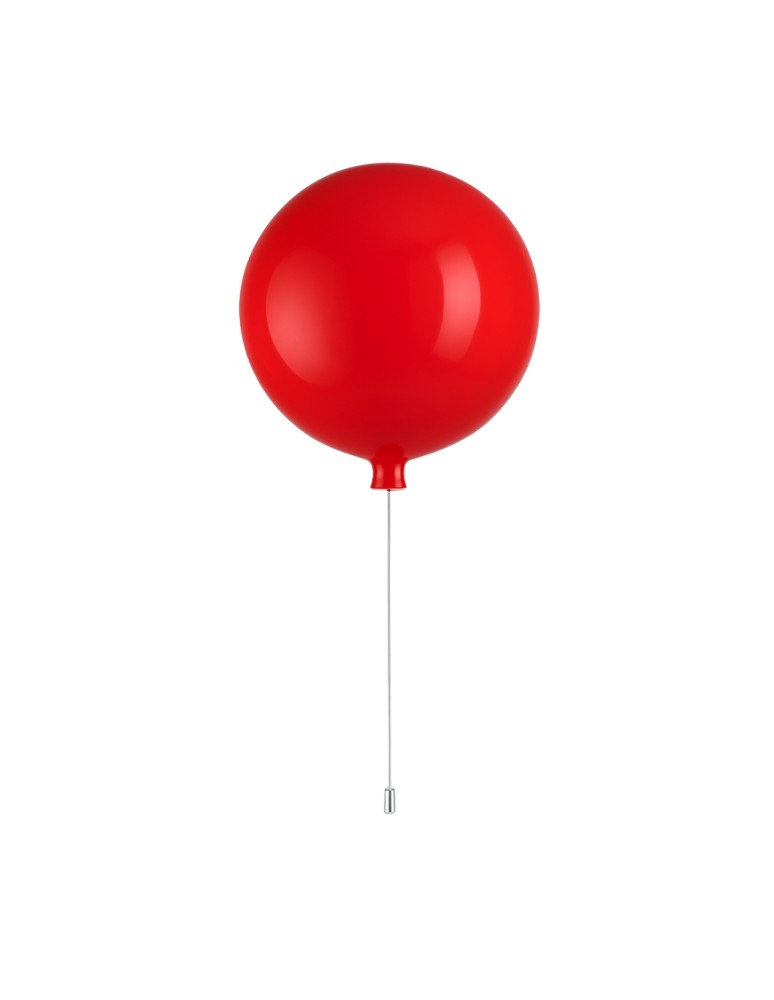 Children's pendant lamps - Abigali Baloon E27 pendant lamp for children's room 20cm red - product kolory-swiatla.pl 1