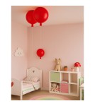 Abigali Lampa wisząca Baloon E27 do pokoju dziecięcego 20cm czerwony