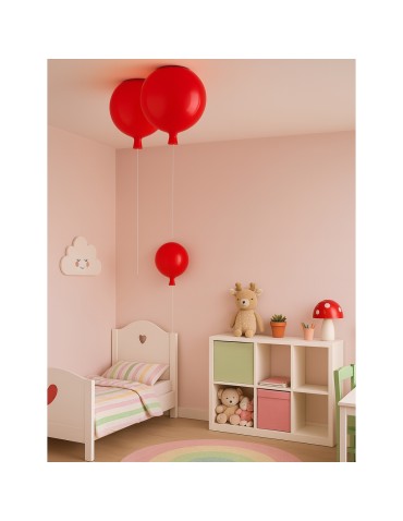 Abigali Baloon E27 pendant lamp for children's room 20cm red - product 2
