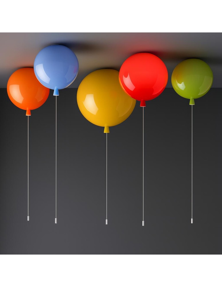 Abigali Lampa wisząca Baloon E27 do pokoju dziecięcego 20cm niebieski