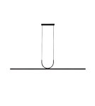 Pendant lamps over the island - Abigali Persivald 24W linear pendant lamp 120cm black - product 1