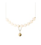 Abigali Lampa wisząca Pontti Big1 30W złoty/mleczne kule