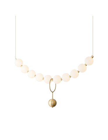 Abigali Pontti Big1 30W gold/milk spheres pendant lamp