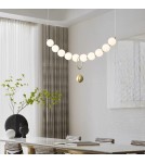 Abigali Lampa wisząca Pontti Big1 30W złoty/mleczne kule