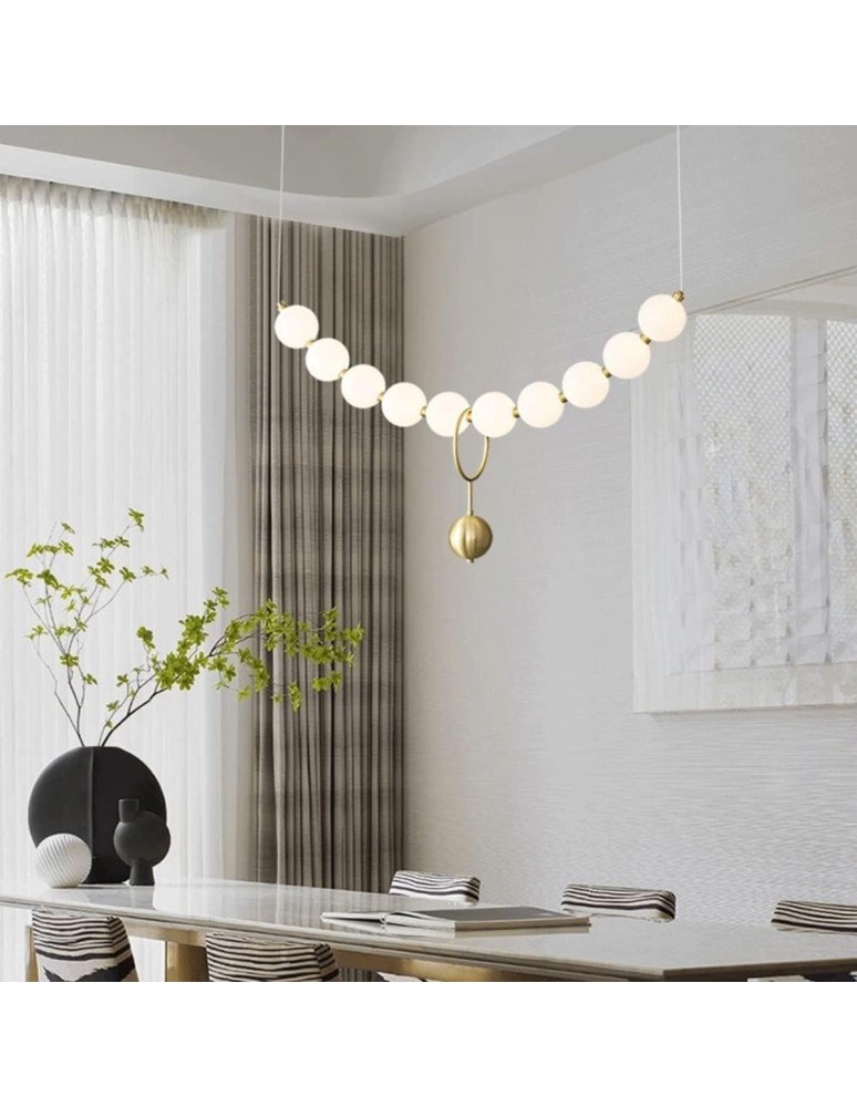 Abigali Lampa wisząca Pontti Big1 30W złoty/mleczne kule