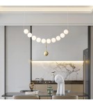 Abigali Lampa wisząca Pontti Big1 30W złoty/mleczne kule