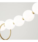 Abigali Lampa wisząca Pontti Big1 30W złoty/mleczne kule