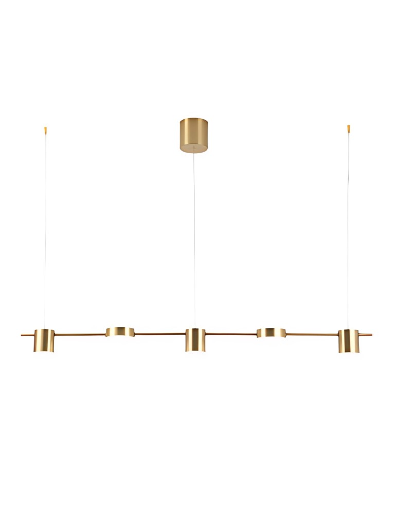 Abigali Lampa wisząca Glichio 35W 120cm liniowa nowoczesna złota