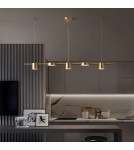 Abigali Lampa wisząca Glichio 35W 120cm liniowa nowoczesna złota