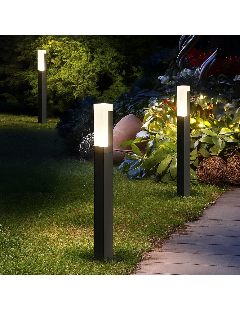 Abigali Słupek ogrodowy Gondor 10W 3000K czarny Abigali Słupek ogrodowy Gondor 10W 3000K czarny