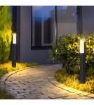 Abigali Słupek ogrodowy Gondor 10W 3000K czarny Abigali Słupek ogrodowy Gondor 10W 3000K czarny