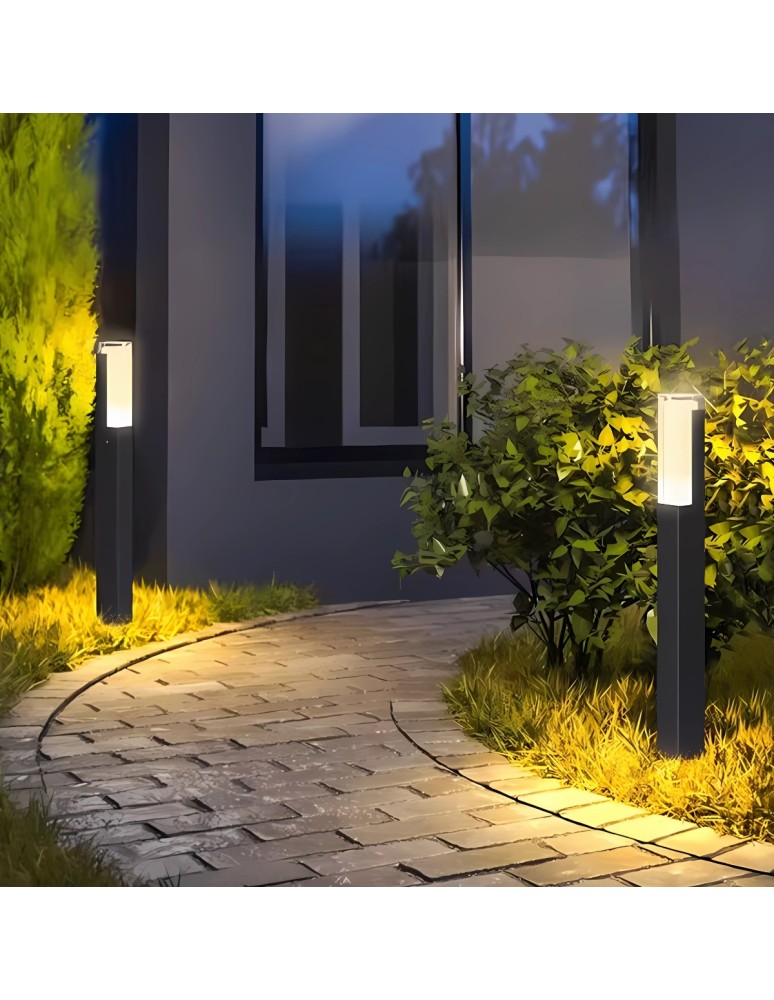 Abigali Słupek ogrodowy Gondor 10W 3000K czarny Abigali Słupek ogrodowy Gondor 10W 3000K czarny