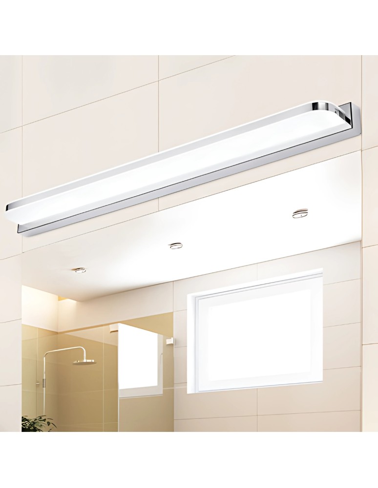 Wall lamps over the mirror - Abigali Wall lamp over mirror Mirror 12W 4000K 42cm silver - product kolory-swiatla.pl 3