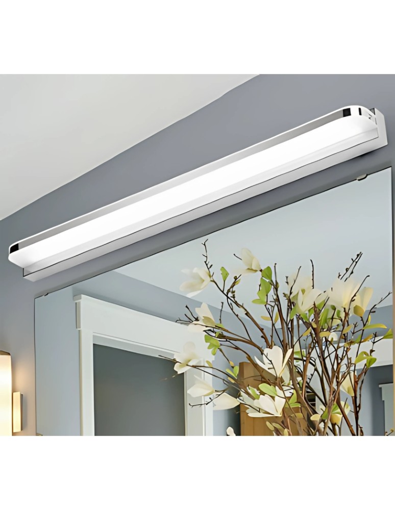 Wall lamps over the mirror - Abigali Wall lamp over mirror Mirror 12W 4000K 42cm silver - product kolory-swiatla.pl 4