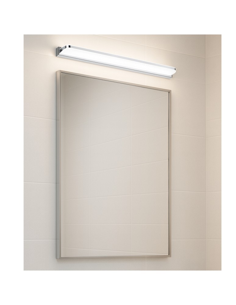 Wall lamps over the mirror - Abigali Wall lamp over mirror Mirror 6500K 60cm silver - product kolory-swiatla.pl 4