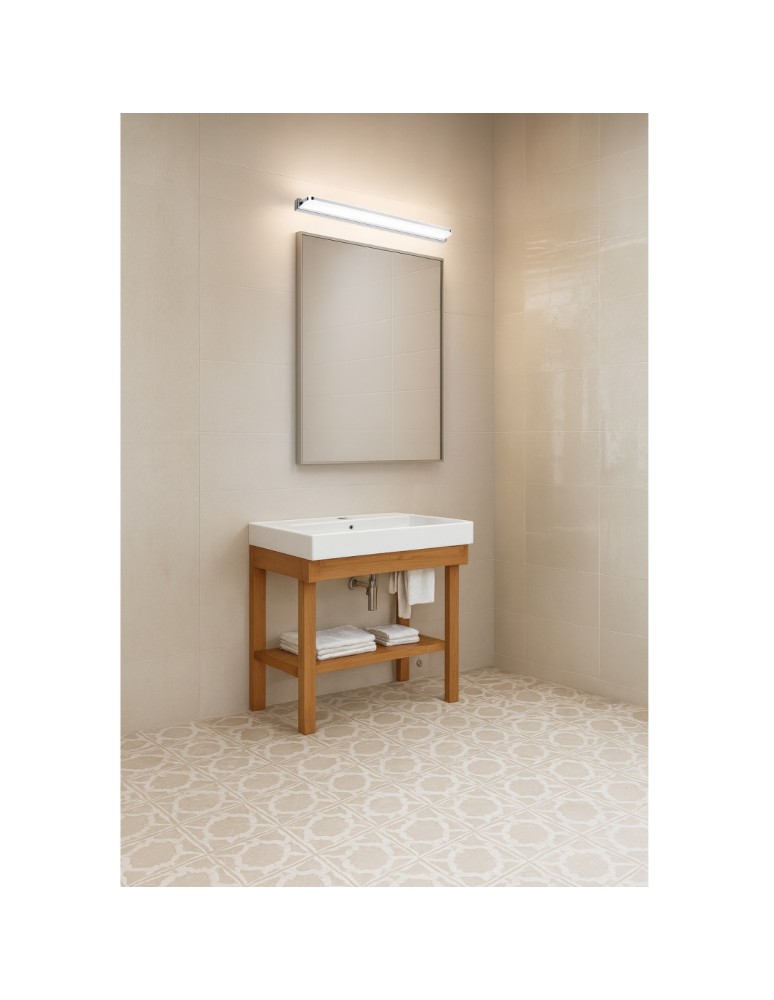 Wall lamps over the mirror - Abigali Wall lamp over mirror Mirror 6500K 60cm silver - product kolory-swiatla.pl 5