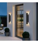 Outdoor wall lamps - Abigali Duallight outdoor wall lamp 30cm black - product 2