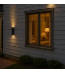 Abigali Kinkiet zewnętrzny Duallight 30cm czarny