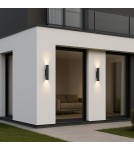 Outdoor wall lamps - Abigali Duallight outdoor wall lamp 30cm black - product 5