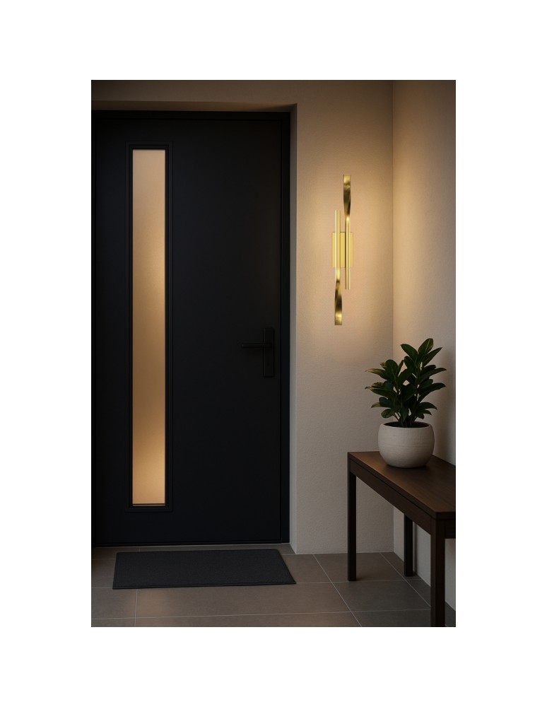 Wall lamps - Abigali Vargo LED wall lamp 12W modern 42cm gold - product kolory-swiatla.pl 4