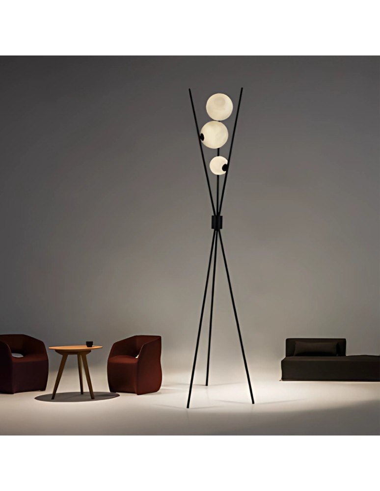 Abigali Lampa podłogowa Goliat G9x3 165cm nowoczesna czarny