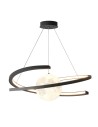 Abigali Moon spiral pendant lamp black