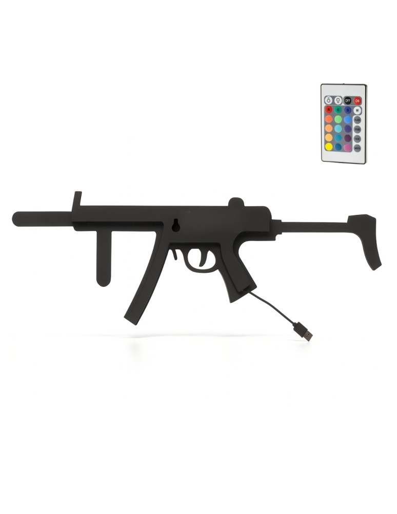 Product categories - Abigali LED gaming lamp USB COD MP5 RGB rifle with remote control black - product kolory-swiatla.pl 1