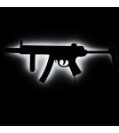 Product categories - Abigali LED gaming lamp USB COD MP5 RGB rifle with remote control black - product 2